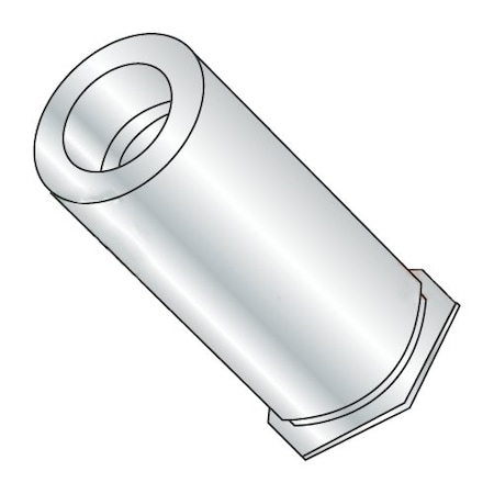 Newport Fasteners Round Standoffs, #8-32 Thrd Sz, 11/16 in Bd L, Steel Zinc, 1000 PK 625675